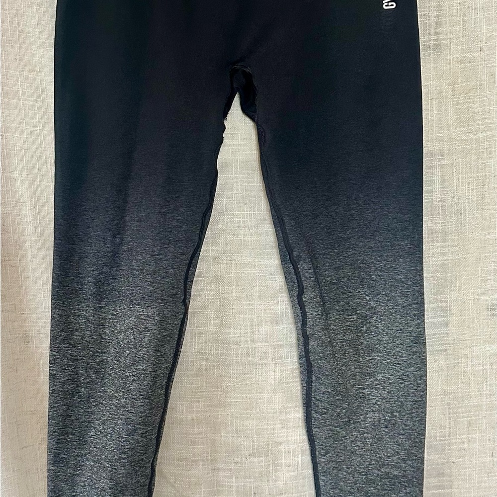 Gymshark Black and Gray Gradient Leggings